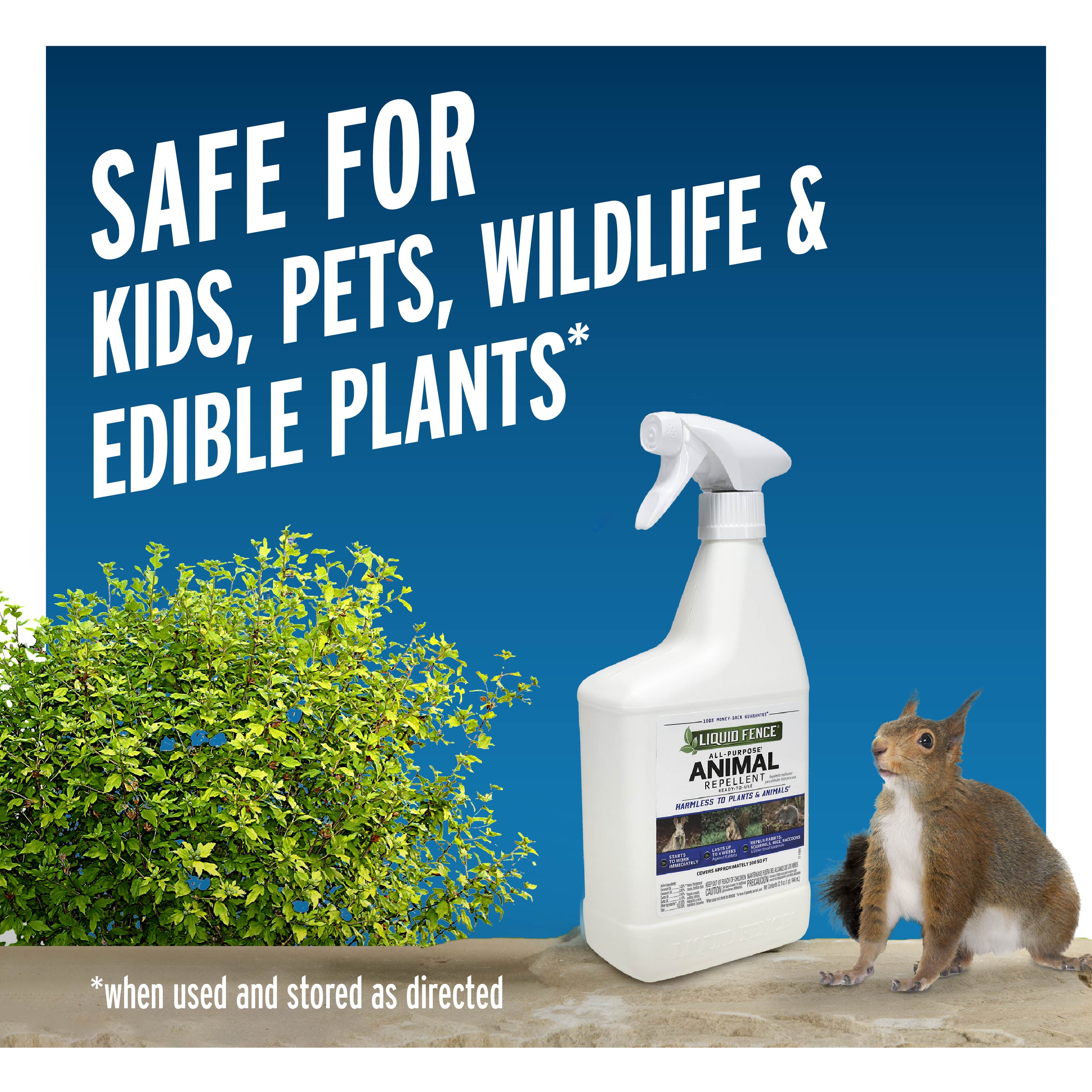 safe for kids, pets, wildlife and edible plants